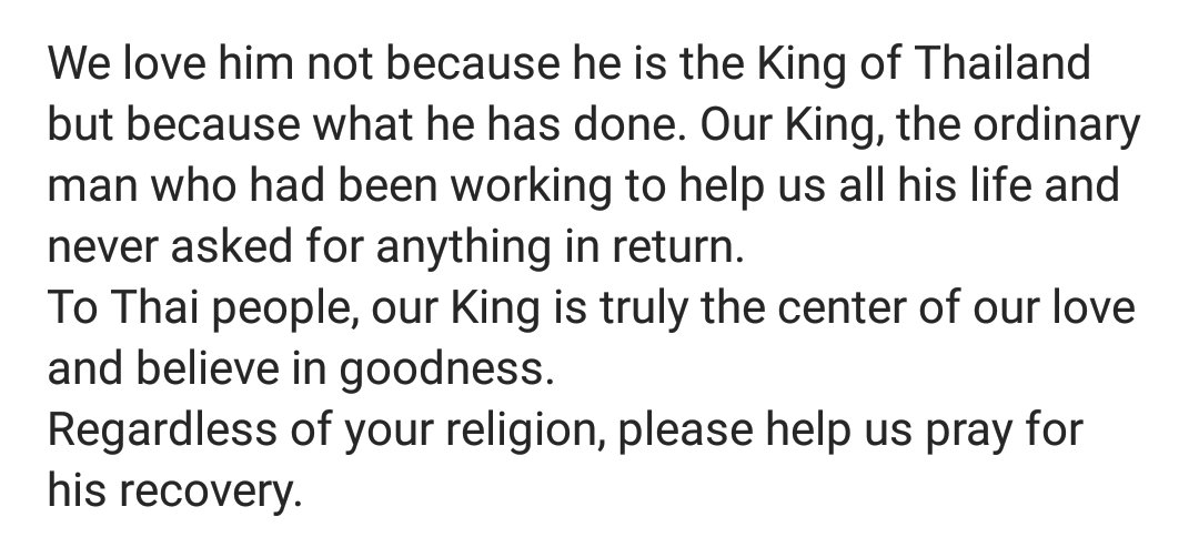 Dear all friends,
We just lost our King today. And we want to share some story, why all Thai people love him.
(Thx khun Singto)