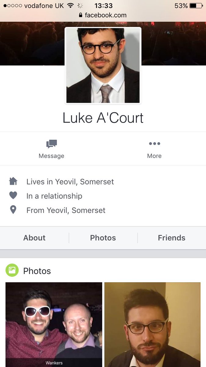 TheBlueEyedBat's tweet photo. #Yeovil #Somerset Luke A'Court, woman beating cunt. Please share before he kicks fuck out the next defenceless female. https://t.co/zlPmwDhTBY