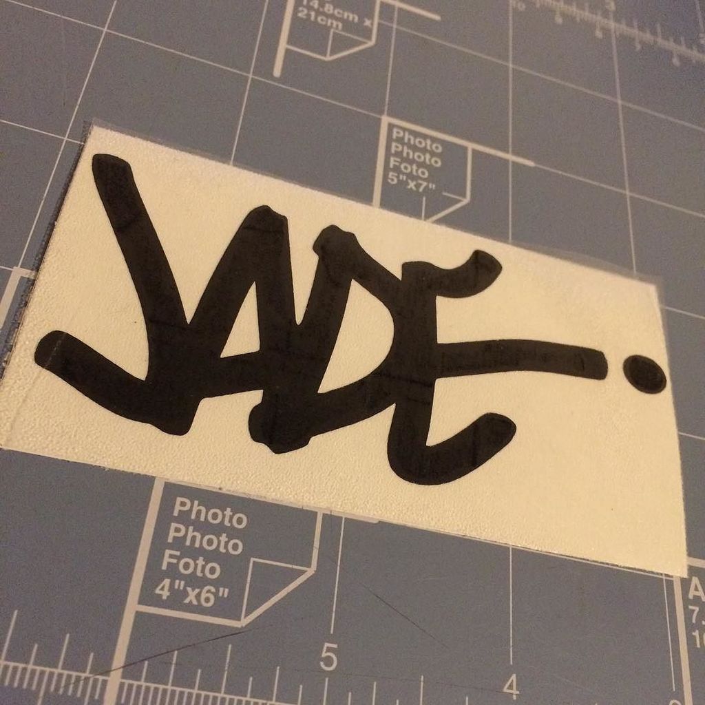 nycgraffnames's tweet photo. Some letter fit so well with each other. #jade #graffiti #handstyle #stickers #nyc https://t.co/vlZjm1be4I https://t.co/vbHbjybnwV
