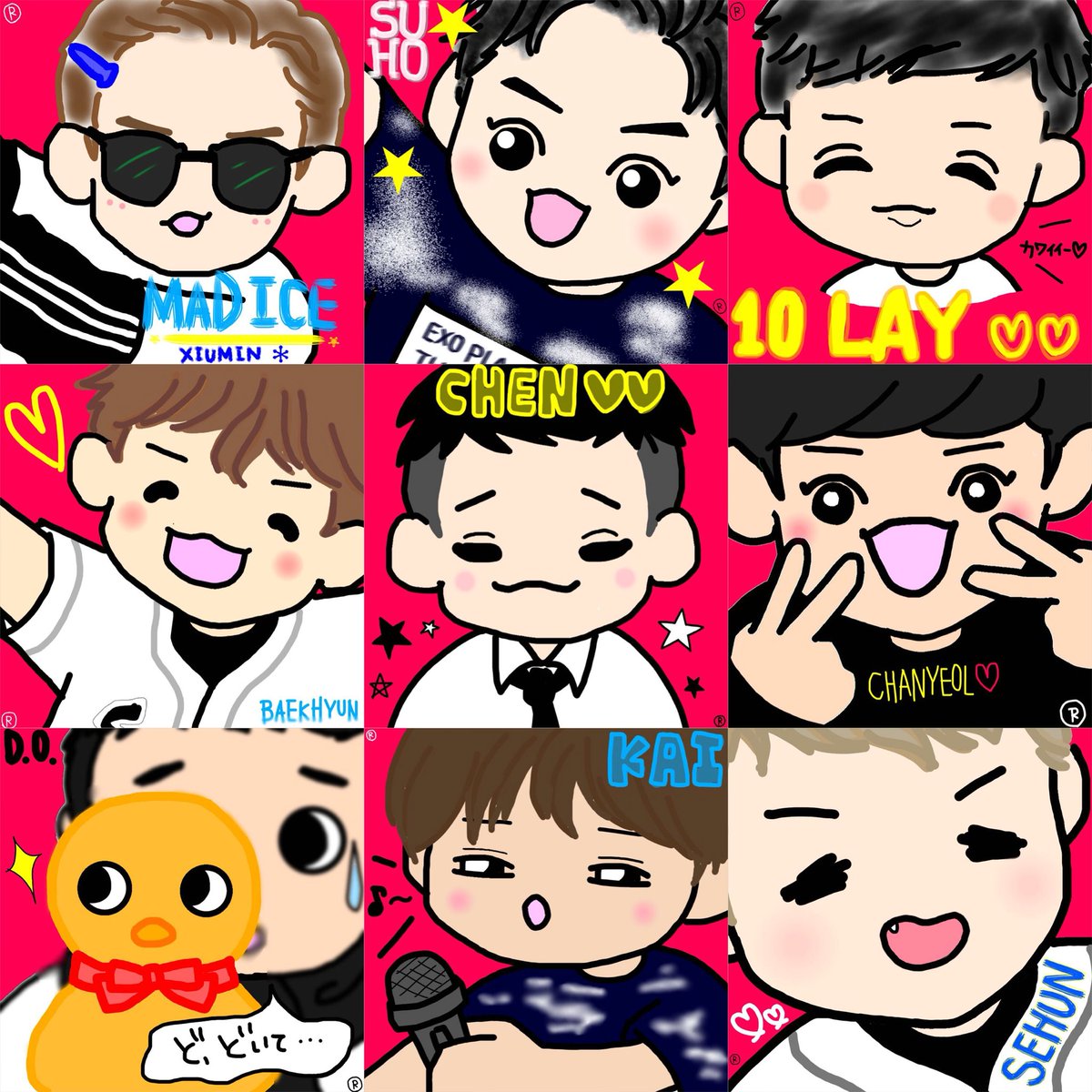 mocox05's tweet photo. こ、こ、、
コンプリートぉぉーー！！！！
#exo #exofanart https://t.co/8wZ5qh0Ma6