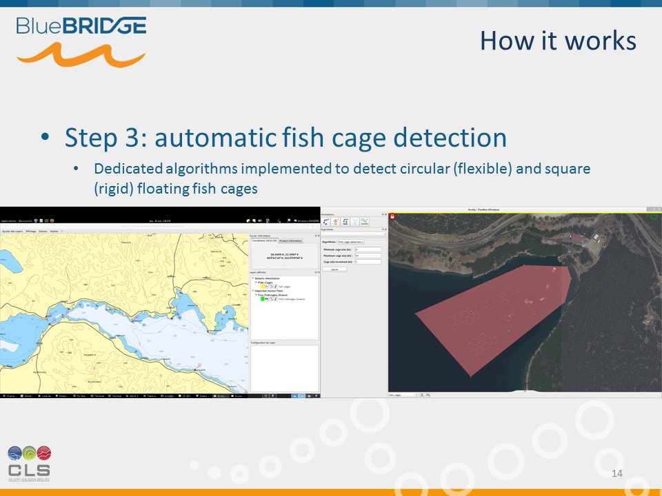 BlueBridgeVREs's tweet photo. Nicolas Longépé @CLS_Group #Research on satellite imagery for #aquaculture atlas: NOW @ #SeaTech2016 https://t.co/XgdLCZwryw https://t.co/Xd0efKepDb