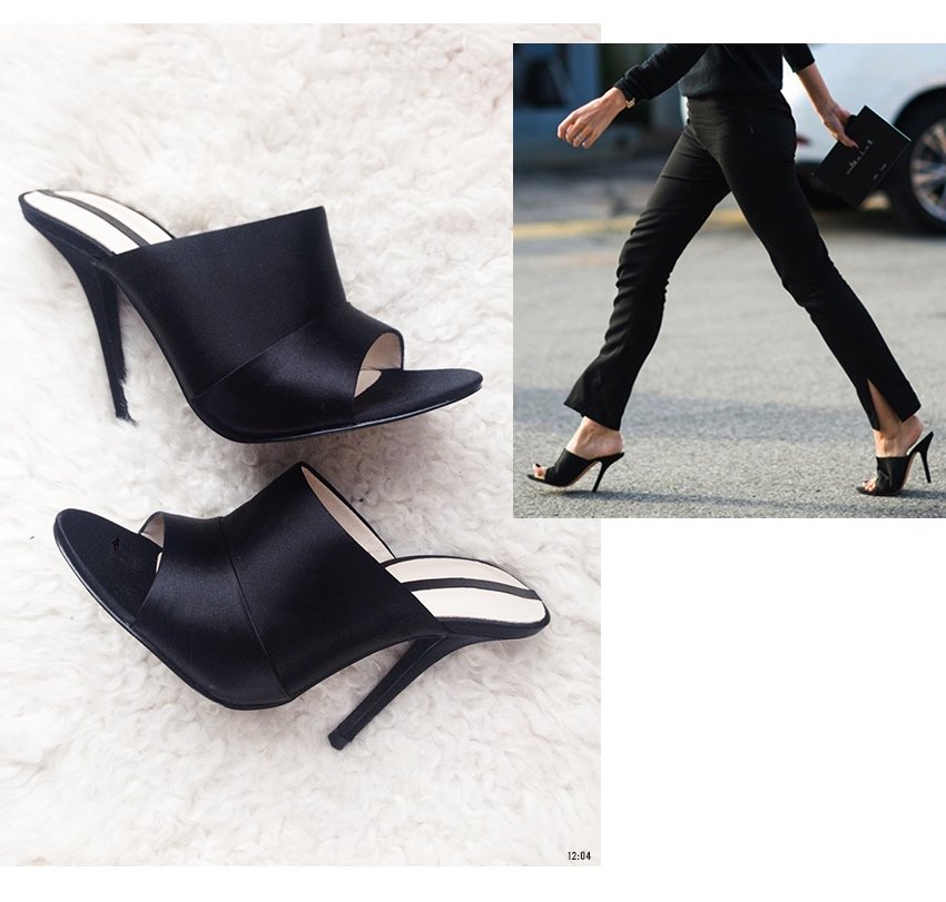 ej_nardi's tweet photo. Mrs. Pontellier has some great sense of style if she's slipping on these satin mules 👠 anyway this is what they are #theawakening3 https://t.co/ufJL3yEumN