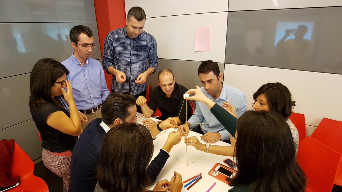 AgileStudio1's tweet photo. "Agile needs to be both iterative and incremental" SM Empowerment Program'da Marshmallow Game ile iteratif ilerlemenin önemini deneyimledik! https://t.co/ssHDqqZOj7