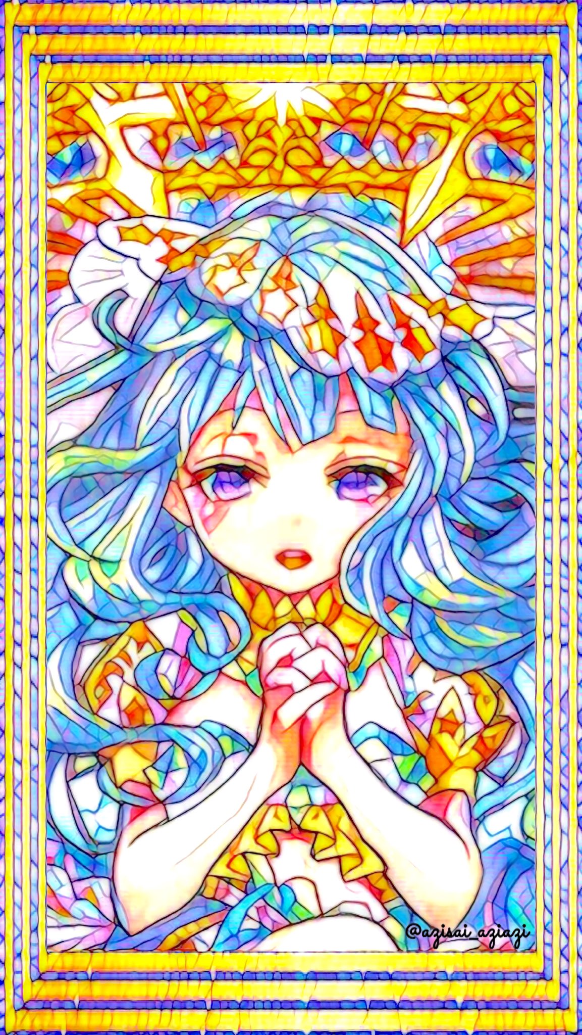 Uzivatel 紫陽花 Na Twitteru 紫陽花加工 モンスト 獣神化ラファエル待受画像 ステンドグラス調の壁紙 待ち受け ロック画面にも ๑ Gt Lt ๑ いいなと思ったらrtお願いします T Co 2tua8hfb5s Twitter