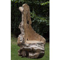 Single seat #Root Throne in Teak Hardwood. Fabulous durable #GardenFurniture from #Indonesian Felled trees bit.ly/2deEKkM