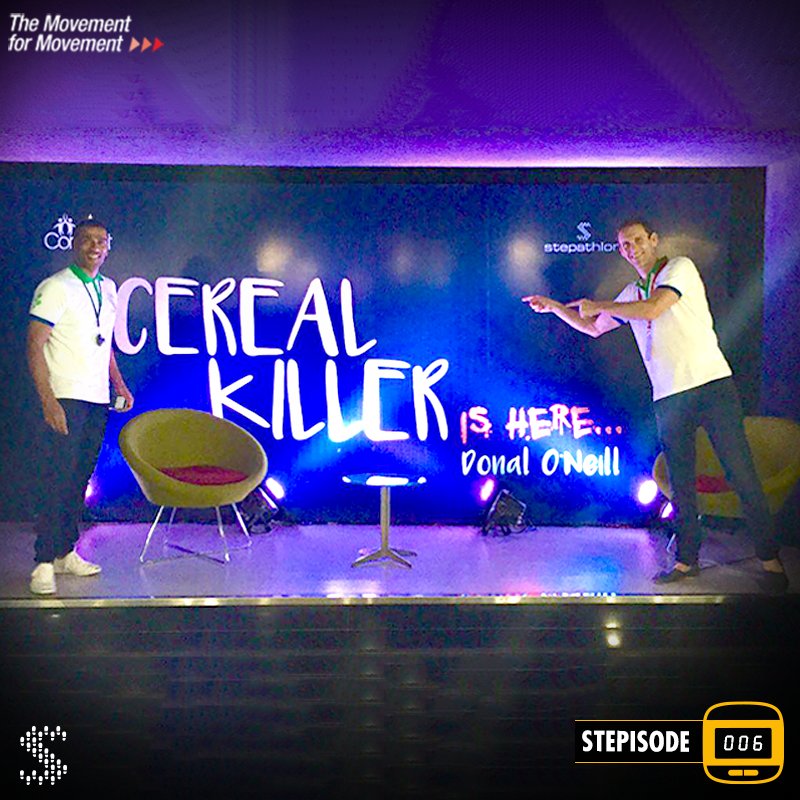 Stepathlon's tweet photo. Getting ready to challenge everyone's thinking with @CerealKillers13 about movement &amp; diet @startv
#MovementForMovement #AFitterYou https://t.co/7BcAHfIl2C