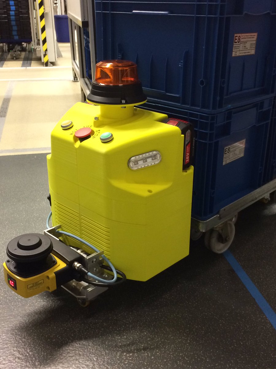 Produktion_de's tweet image. #Transportroboter wird jetzt auch von @Bosch - zunächst für den Eigenbedarf - im Werk Nürnberg entwickelt und gebaut.