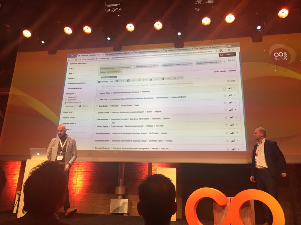 kimpieschel's tweet image. Great to see the @Connexys #salesforce tool with cool options (e.g. #textkernel :D). Looks great! #coforit16