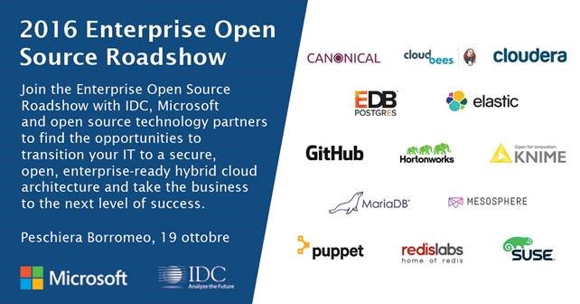 Scopri come trasformare il tuo IT a
#EnterpriseOpenSourceRoadshow <a href="/IDCItaly/">IDC | Italy</a>. 19/10 a Milano cvent.com/c/express/ae7b…