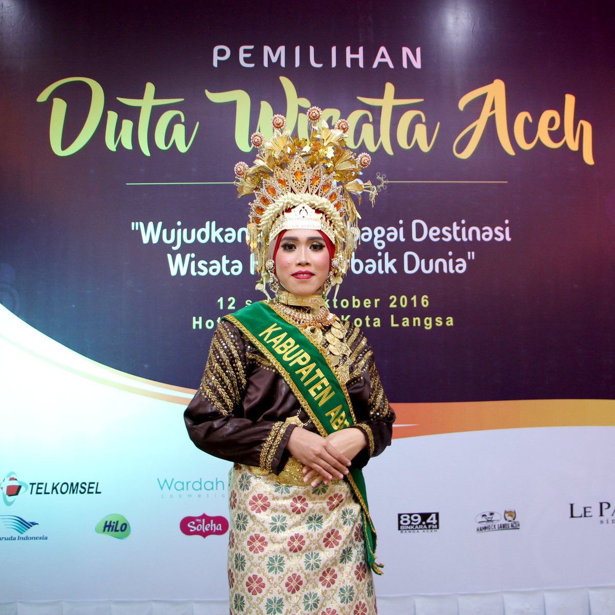 Duta Wisata Kabupaten Aceh Barat Daya, Agam Zuqni Arafat &amp; Inong Yunita Sari #PDWA2016 #thelightofaceh #halaltourism