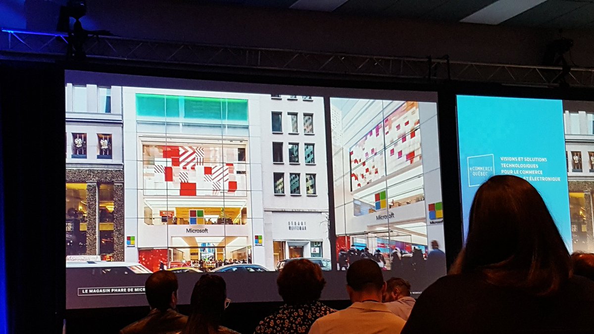 _ChloeL's tweet photo. Apporter une dimension artistique pour développer l'identité des #marques selon @Moment_Factory #beau #microsoft #5thavenue #ecomqc16 https://t.co/AOR3PRlgul