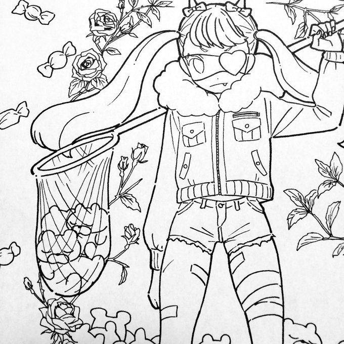 くまハンター コミティアで新しく出す予定のクリアファイルの絵柄 
