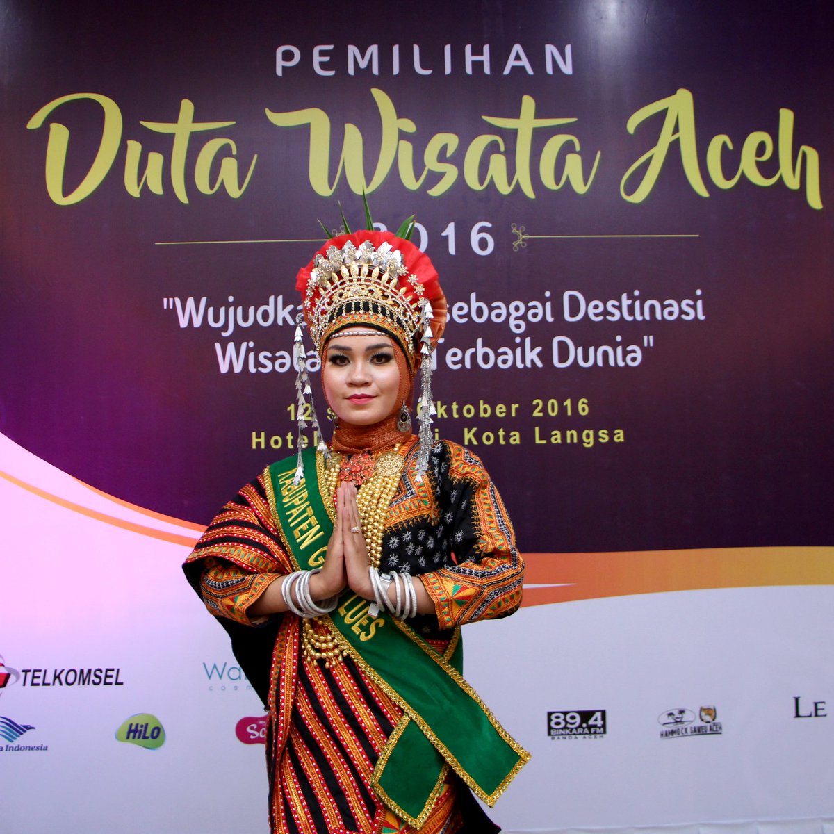 Duta Wisata Kabupaten Gayo Lues, Agam Arwalis &amp; Inong Satina #PDWA2016 #thelightofaceh #halaltourism