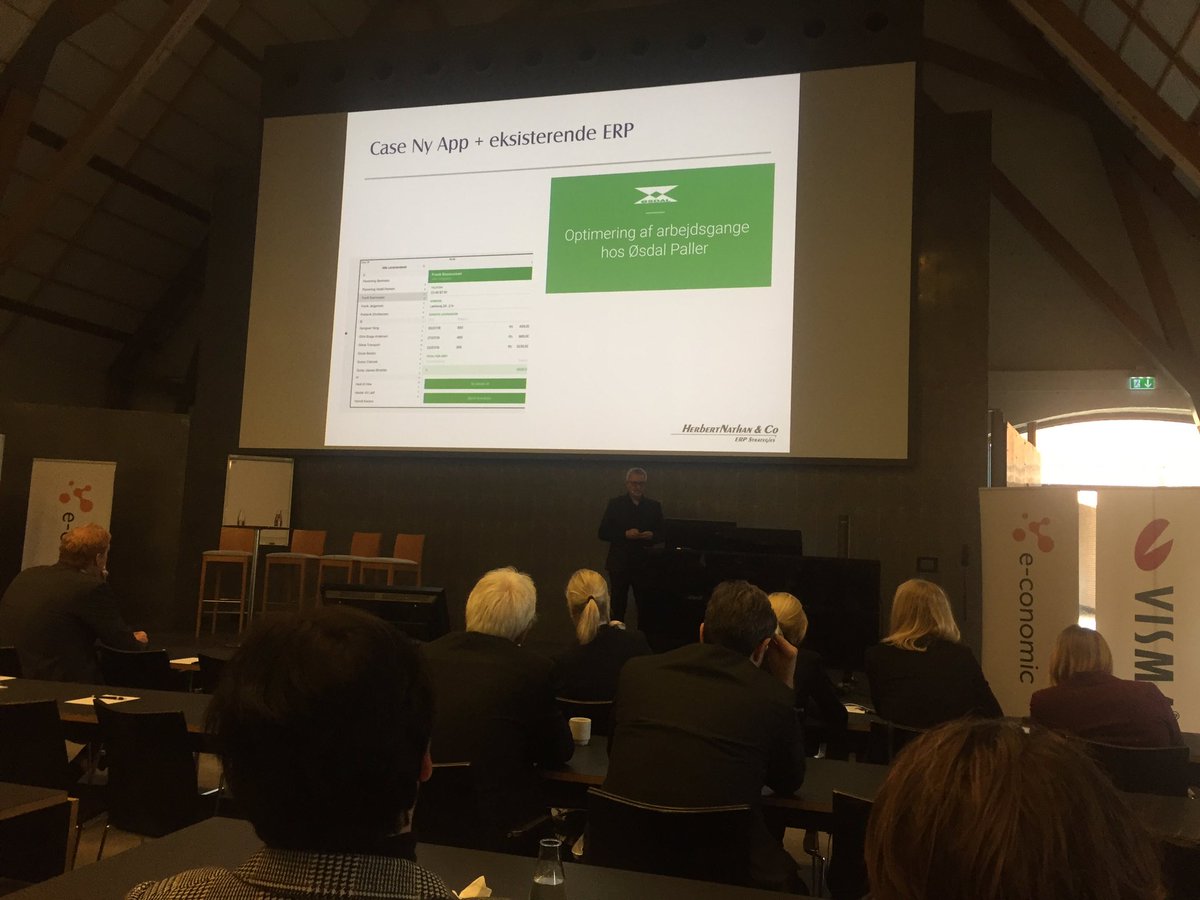 Lyset's tweet image. Herbert Nathan &amp;amp; Co on stage at #e-conomic #partnerdag. Good points on opportunities for app partners.