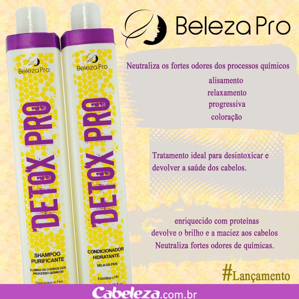 Cabeleza's tweet photo. #Lancamento Beleza Pro Kit Detox Pro - Neutraliza odores de processos químicos. Acessem o link e confira https://t.co/wvf3EOY1ia https://t.co/CpTepfcbBy