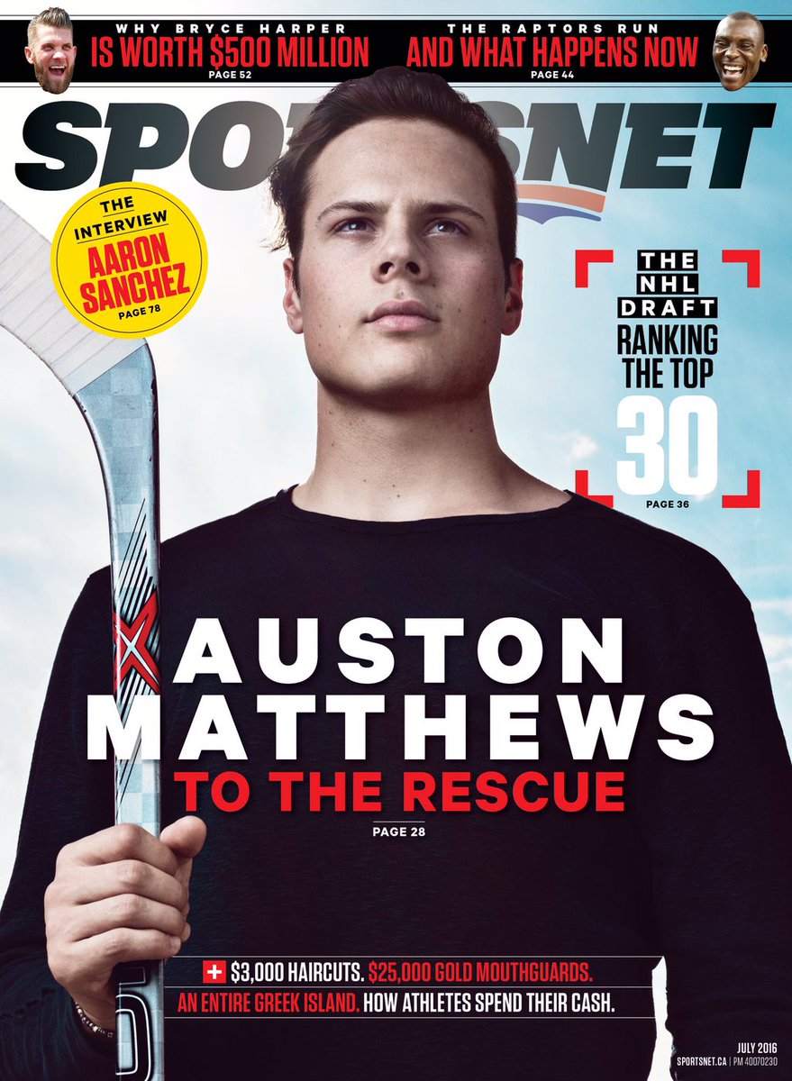 johnintini's tweet photo. Worth a read today —  @Sportsnet magazine's big cover story on Auston Matthews from earlier this year https://t.co/K2wLoaqAcJ https://t.co/pJFYVpH0M7