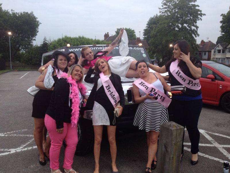 Good morning ladys! Planning your hen do? What better then to book a luxury limousine with Home James, call us on 01213565088