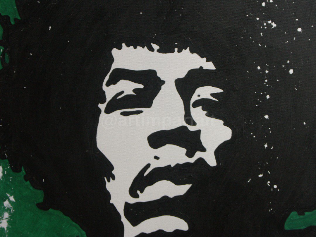 artimparfait's tweet image. Canvas painted by hand - 27.5 in x 19.7 in - Jimi Hendrix (Who Killed Me) - Art / Pop Art / Deco on sale ebay.com/itm/2525836070…  #popart