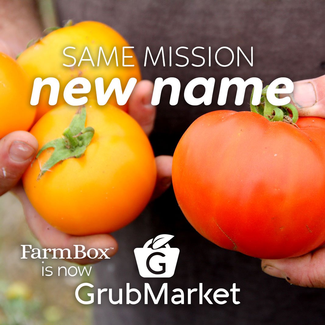farmbox's tweet image. We're growing bigger each day! We now have everything you need from farm &amp;amp; market, all online! FarmBox is now GrubMarket! #GrubFresh