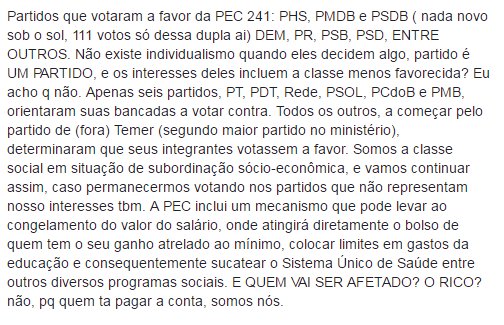 AnneLima1995's tweet photo. #Pec241 #PECdoFimDoMundo  #SouContraPEC241 #foraTemer https://t.co/teeQ8uZDnz