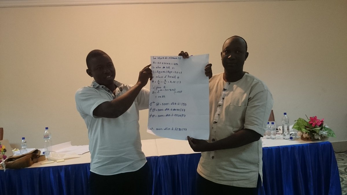 mhonlue's tweet photo. Time for #IPv6AddressPlaning exercise in #Ouagadougou @AFRINICtraining with @arcepburkina @abbabrice #IPv6Burkina https://t.co/jOyVZBjhuu