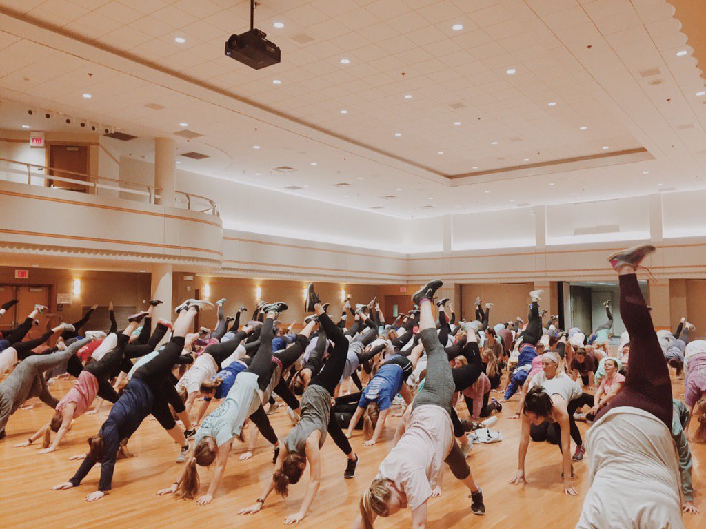 Our study break to do yoga and zumba with <a href="/PiBetaPhiKU/">KS Alpha Pi Beta Phi</a> was a great time last night!