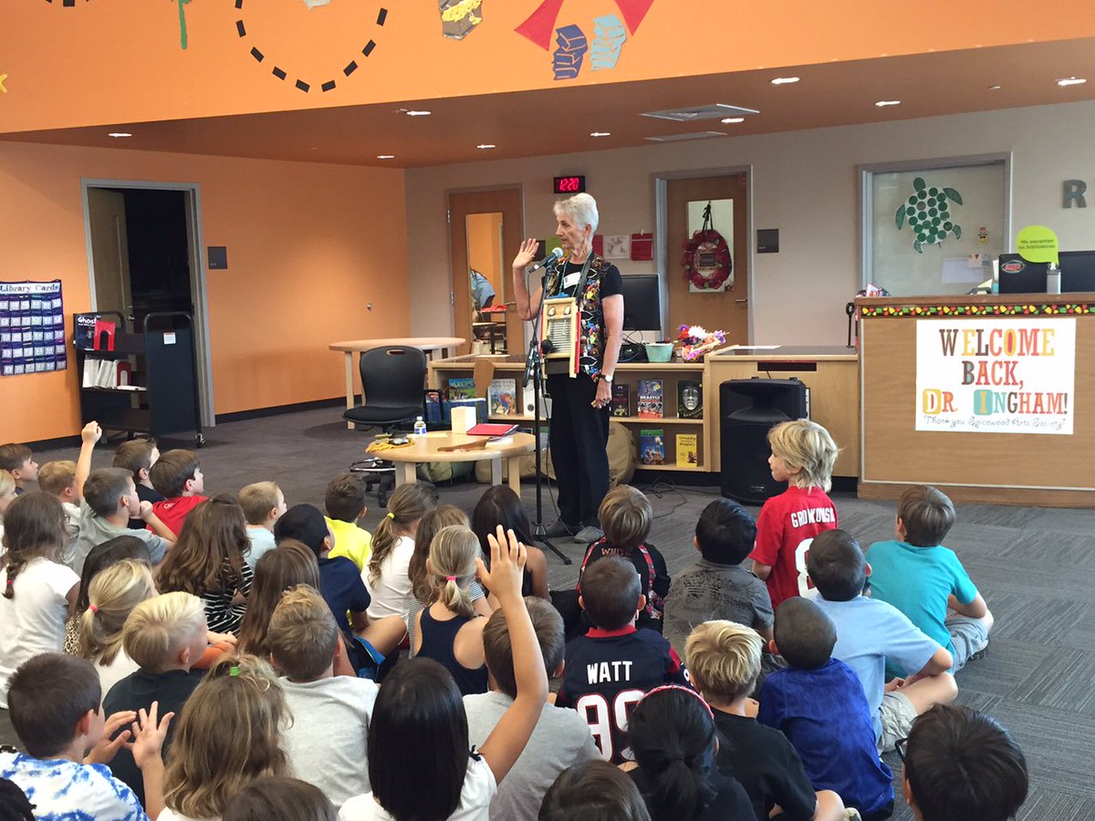 Storyteller Dr. Ingham shared stories with WCHE students today. Thank you, Spicewood Arts Society for providing a fun day of stories!