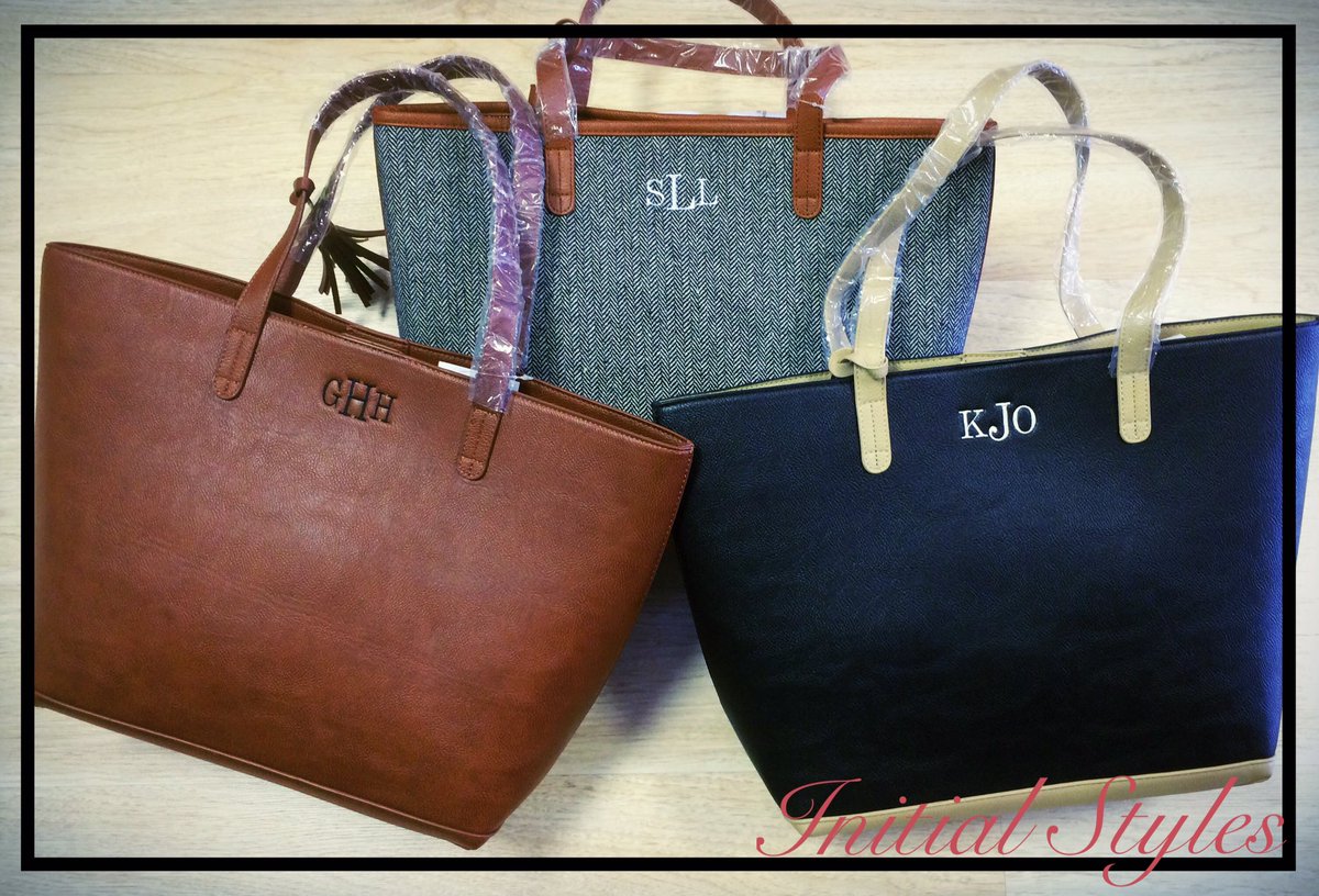 InitialStyles's tweet image. It's a great time to fall in love with totes! Stop by today to pick and personalize yours! Initialstyles.com #shoplocal #giftsforher