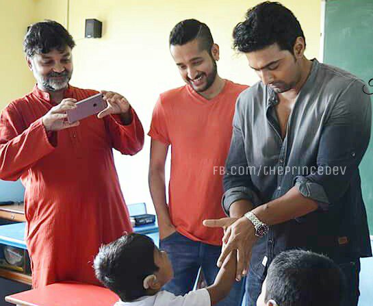 TheLoverIconDev's tweet photo. A day well spent with these super kids who inspired me for the role of markaz ali.: @idevadhikari  #RT https://t.co/PgLWlQUYnG