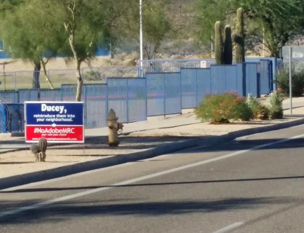 BlockWatchNPhx's tweet photo. @dougducey if education is so impt why did DOC put 100 violent homeless offndrs steps away from schools #NoAdobeMRC https://t.co/VgGcQpUap9