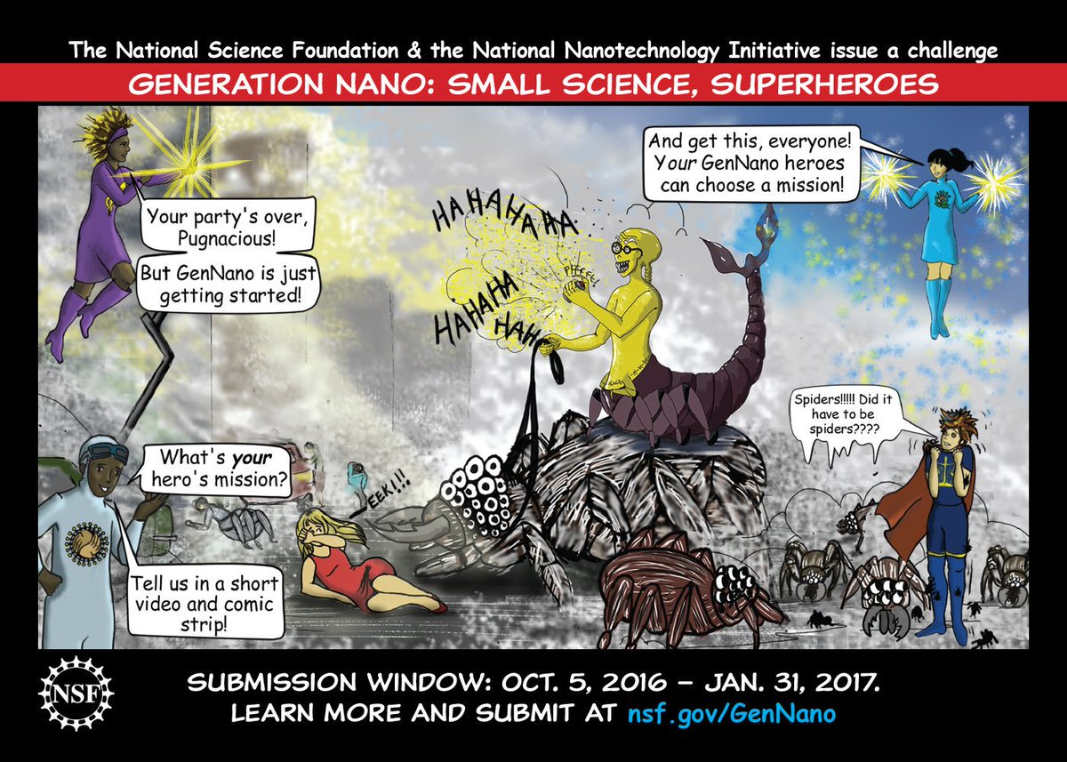 NanoEarthVT's tweet photo. High school students: Take part in the #GenNano contest by designing nano-enabled gear for a superhero & win $$$ https://t.co/ECqlgesNaP https://t.co/upzHvHACHF