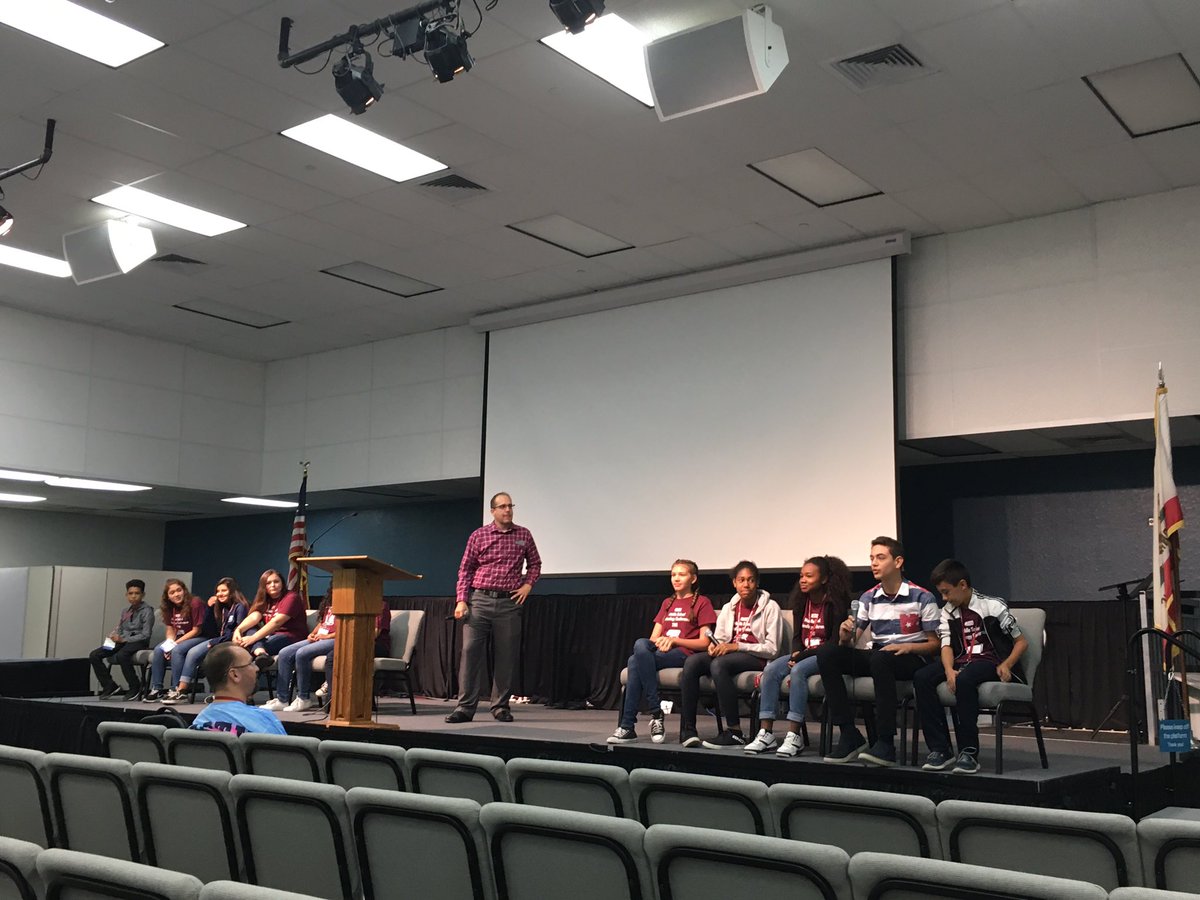 FulmerScience's tweet photo. @sierramspride students kicking off the PL Summit with a student panel. #sierrapride #rusdlearns #customschools https://t.co/H5gyO7igGY
