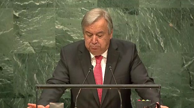 KingdomNL_UN's tweet photo. António Guterres addresses UN for 1st time as Secretary-General-designate: 'Protection &amp; empowerment #women is a priority commitment for me' https://t.co/3AQF8DD11h