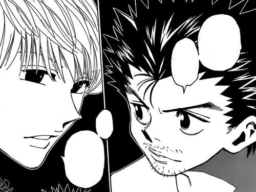 pariston hill and ging freecss (hunter x hunter) drawn by sss14sana