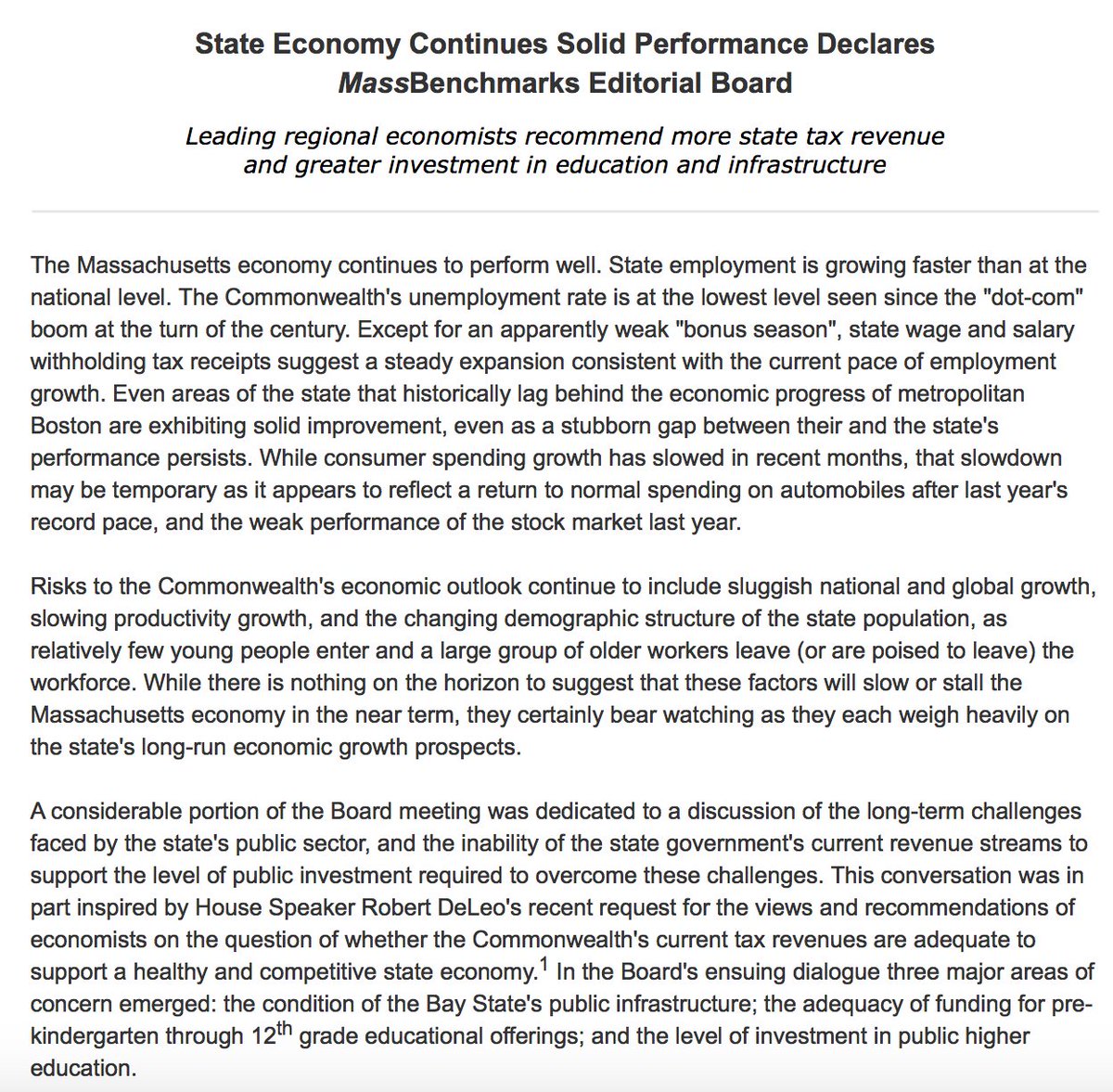 Mike_Goodman's tweet image. The latest from your friends at #MassBenchmarks...bit.ly/2dVI8nD #mapoli #MassachusettsEconomy #MAEconomy
