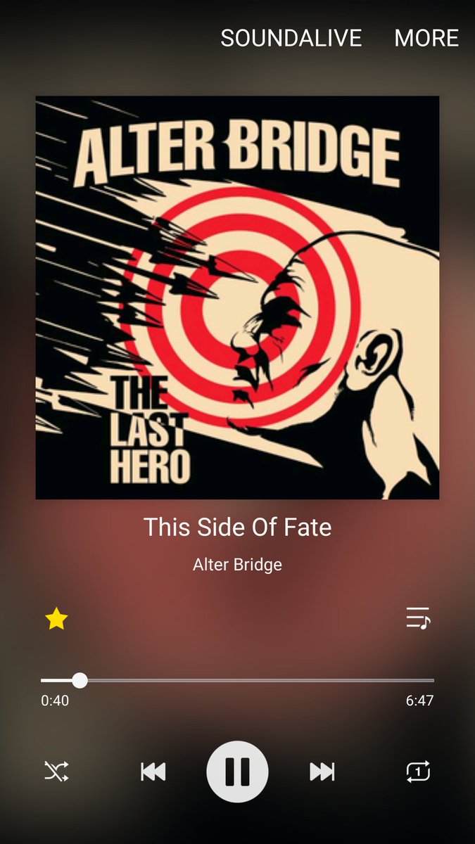 deb_h101's tweet photo. #ThisSideofFate" by @AlterBridge is so addictive!! #TheLastHero ๐๐ถ๐ธ๐ง๐ค https://t.co/g0zYwDnX6J