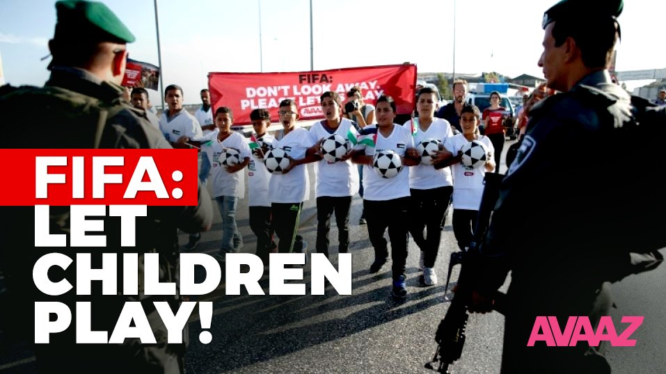 jimsutter's tweet image. Respect Fair Play &amp;amp; #LetPalestinianChildrenPlay. Apply @FIFAcom’s rules, ban settlement teams. @sunilgulati