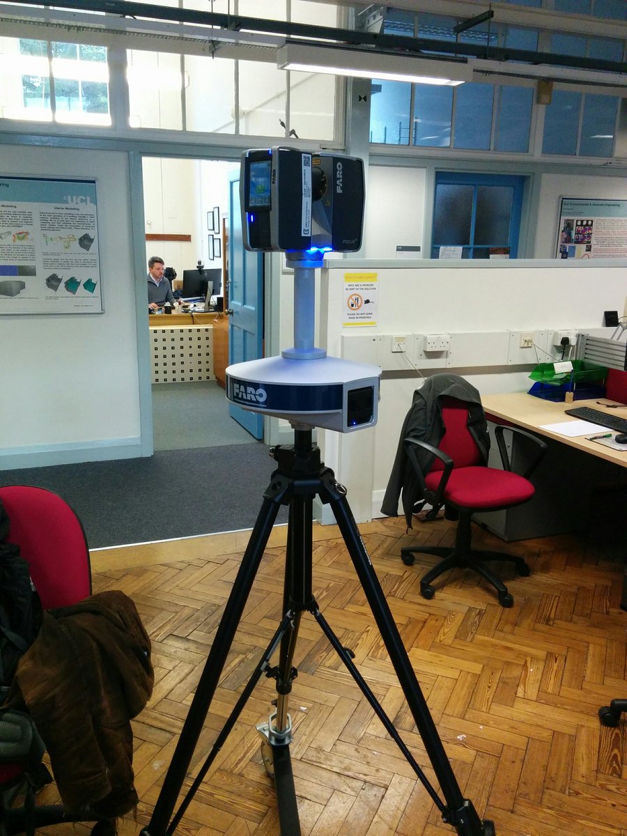 ...spaceship #FaroScanLocator has landed  <a href="/UCL_3DIMPact/">3DIMPact</a> <a href="/CEGE_UCL/">CEGE UCL</a> <a href="/ucl/">UCL</a>  thanks <a href="/FARO_HQ/">FARO_HQ</a>  @faroeurope <a href="/FAROFocus3DUK/">David Southam</a> @shorton_faro