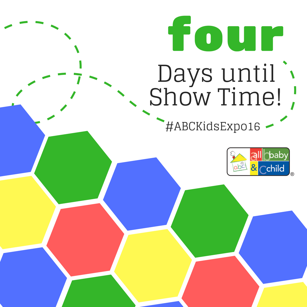 TheABCShow's tweet photo. Just four more days till Show Time! #ABCKidsExpo16 https://t.co/HgK8pqTvGV