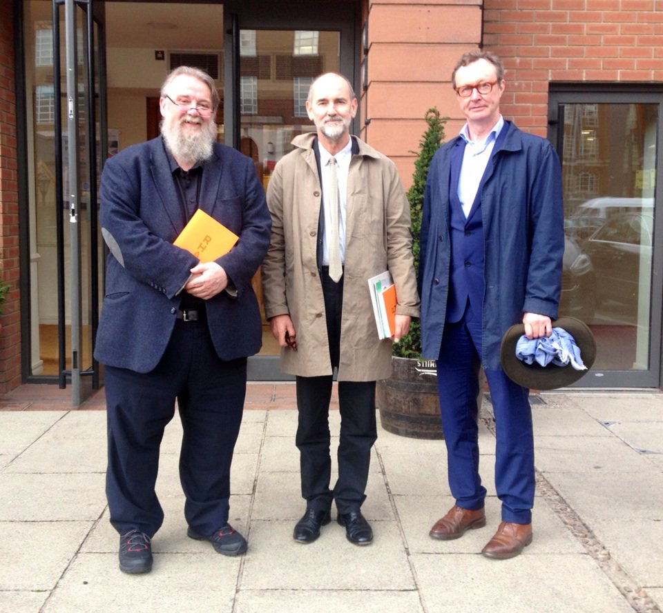 MickODeaArtist's tweet photo. #Belfast today with #ArthurWatson President @RoyalScotAcad  &amp; ChristopherLeBrun President @royalacademy https://t.co/7i9HtBOMI0