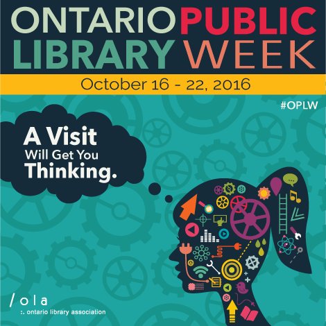 ONLibraryAssoc's tweet photo. It’s officially Ontario Public Library Week! Enter our book spine poetry contest + win prizes. More info: https://t.co/aHe35Hc9nw #OPLW https://t.co/tPPOvJtNyM