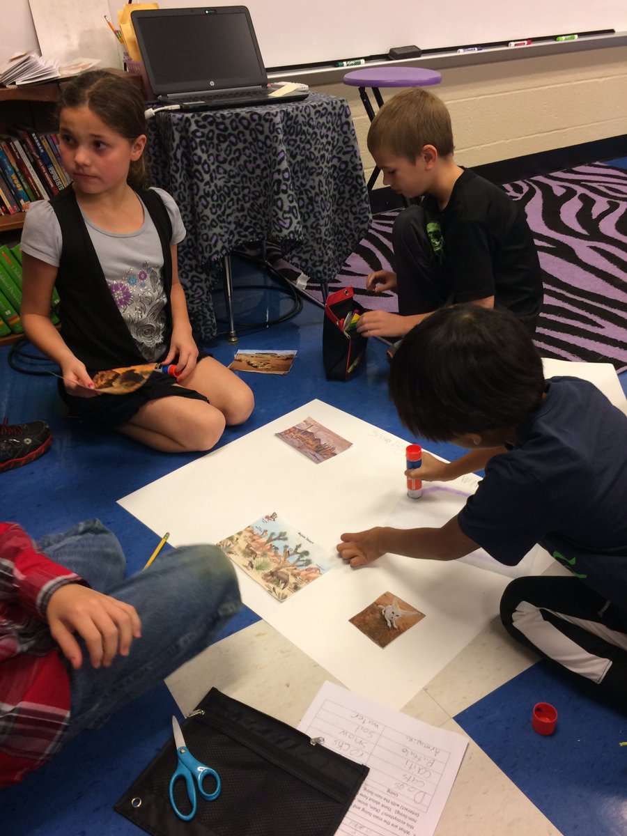 3rd graders collaborating on their plant and animal inquiry projects! #sesdinquiry <a href="/FawnArea/">Fawn Area Elementary</a>