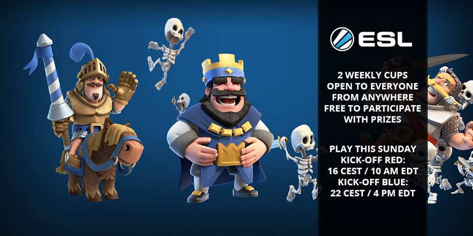 Participate at the ESL Kick-off tournaments this weekend and win awesome prizes! It's free and open to everyone around the world: