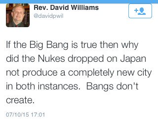 Si el Big Bang es cierto, ¿por qué las bombas de Hiroshima y Nagasaki no produjeron una ciudad nueva en ambos casos?