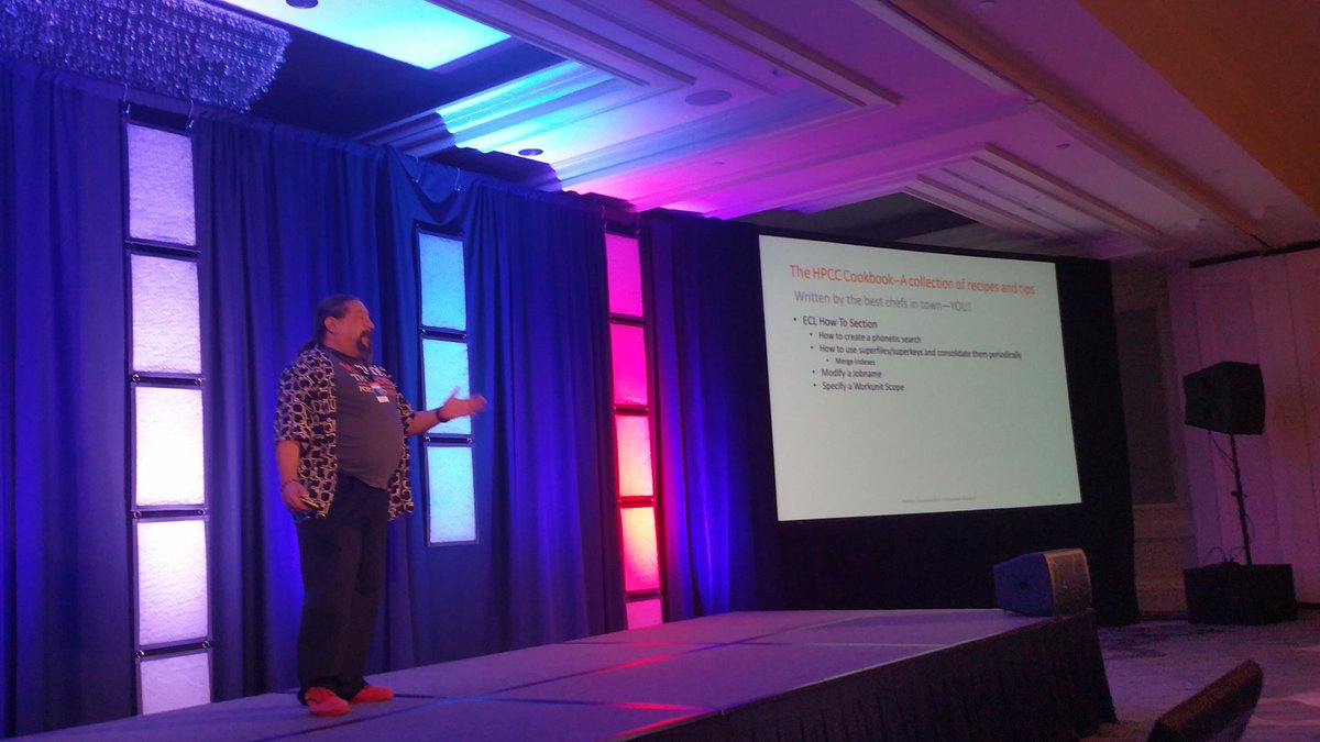 fvillanustre's tweet photo. The HPCC Systems cookbook written by you. @hpccsystems #HPCCSummit https://t.co/2vIo13yn40