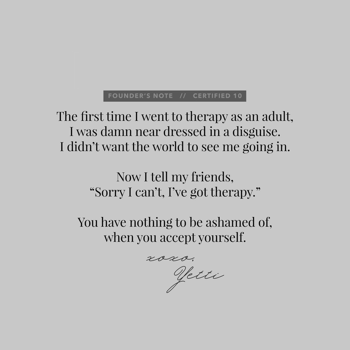 TheCertified10's tweet photo. Nothing is more paramount than the state of your mental being. Your healing is a priority.  #certified10 https://t.co/8MwQ20y7dj