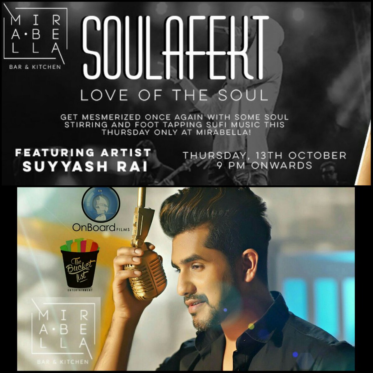 All roads lead to #mirabella tonite coz my baby @suyyashrai Is performing .. #sufinight #livesinging #gonnabeepic #seeuthere  !!!