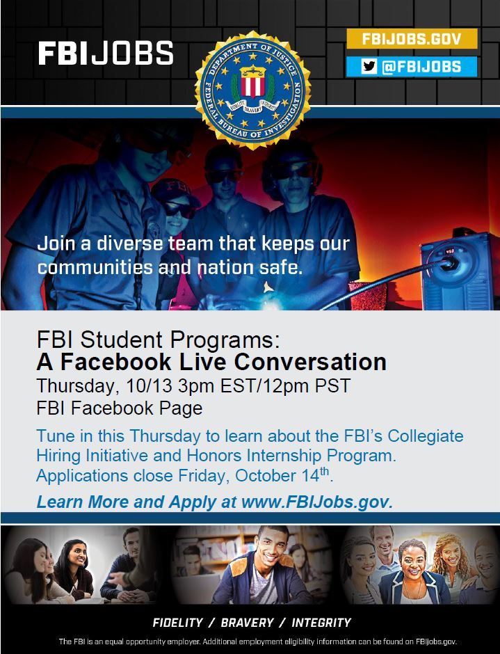 Join us on Facebook at 3pm EST for a live chat about our Honors Internship Program & Collegiate