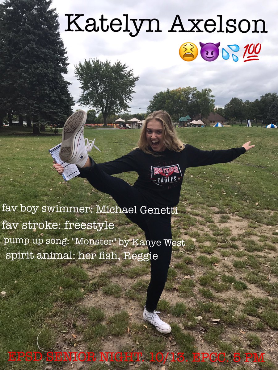 EPSD2016's tweet photo. who's ready to KICK some butt tonight??? 😀 Katelyn sure is! learn a little more about this bomb blondie💯😈💦❤️🏊 https://t.co/8lXBcrXha4
