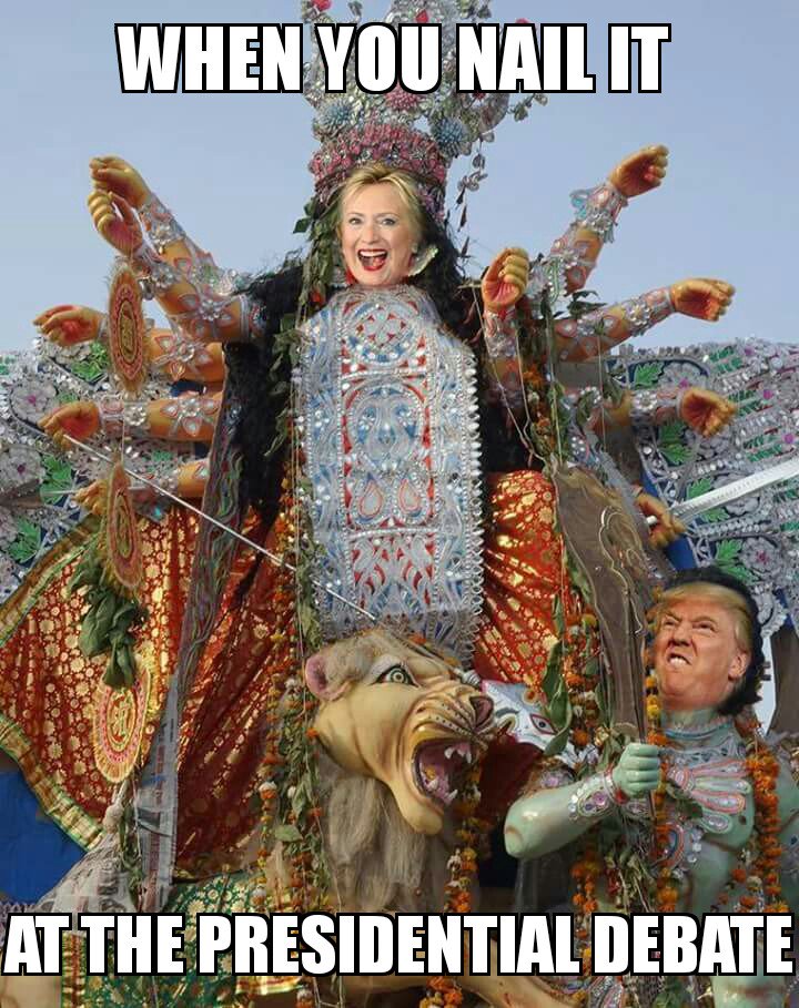 disha_bats's tweet photo. Trampasur Mardini. 

#TrumpVsAllOfUs #PresidentialDebate #ClintonVsTrump https://t.co/l6QQ2Op37B